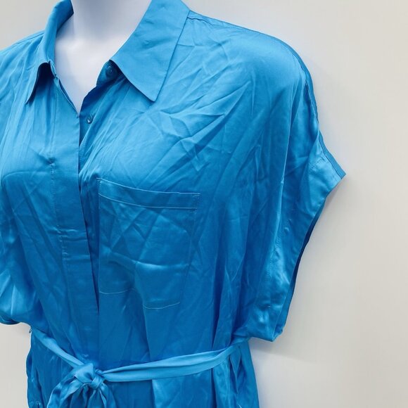 Lane Bryant Womens Plus Size 22 No Peek Collection Short Sleeve Belt Blouse 338 - Picture 4 of 10